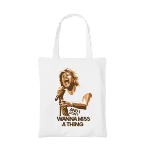 Aerosmith Tote Bag - I Don't Wanna To Miss A Thing
