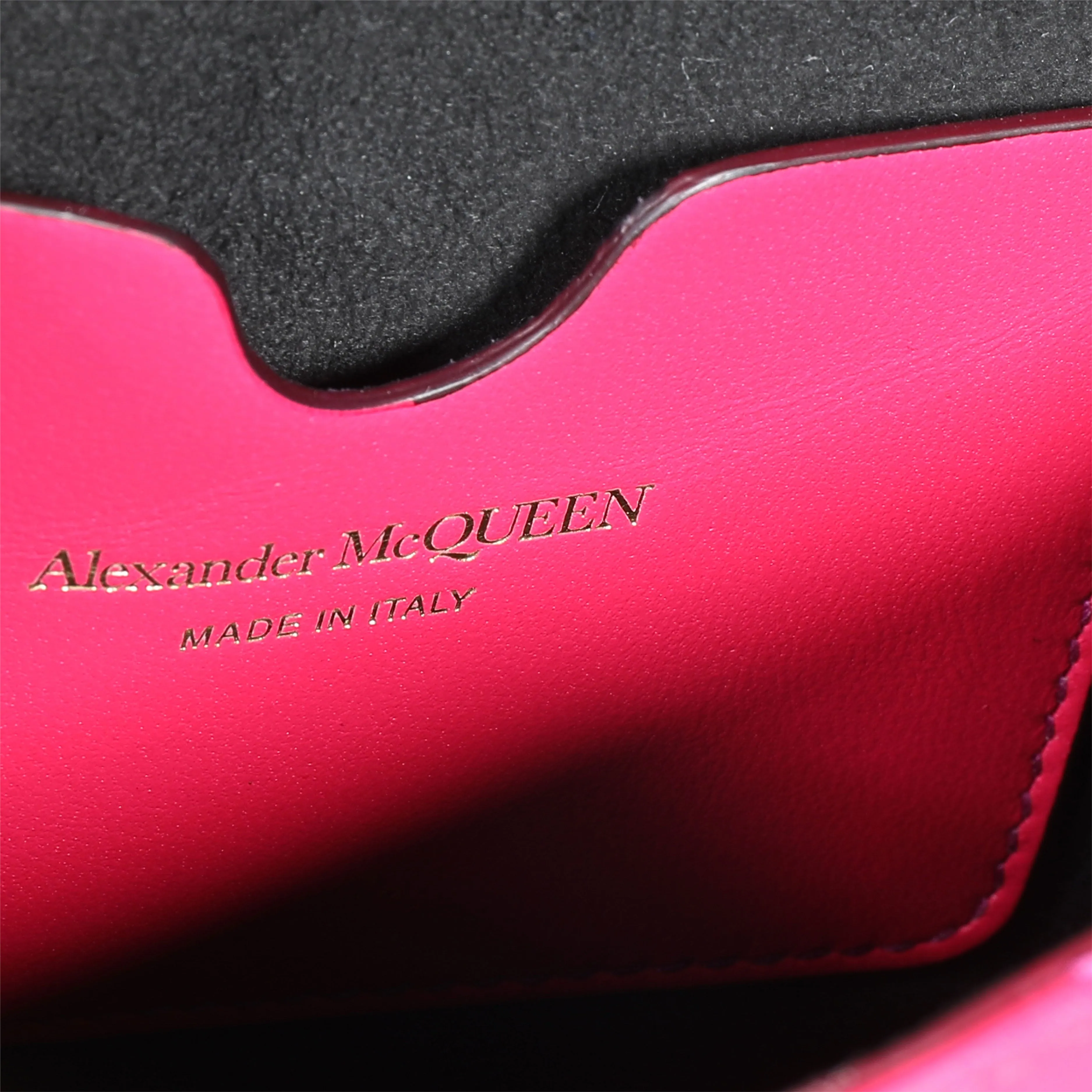 Alexander McQueen Hot Pink Quilted Leather Mini Skull Crossbody Bag