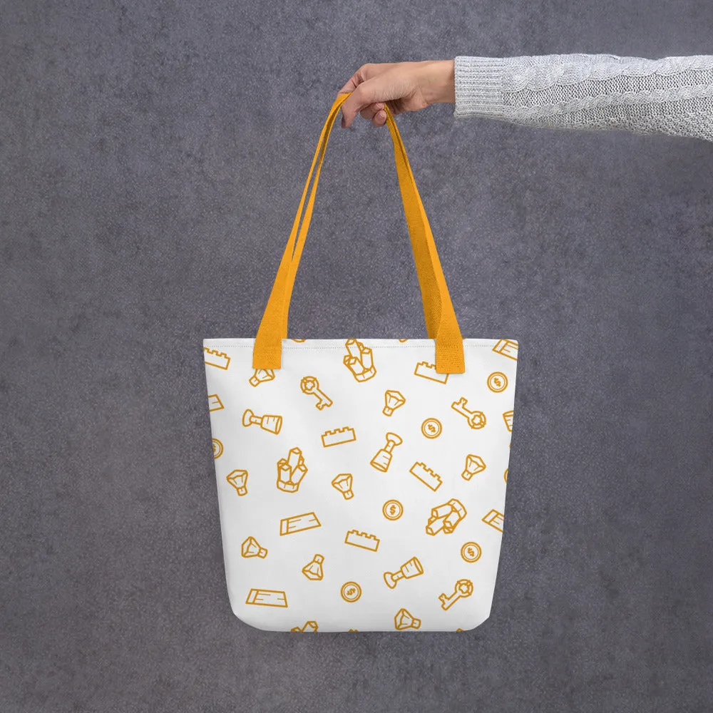 All over Printer Treasure Brick Parts Tote bag