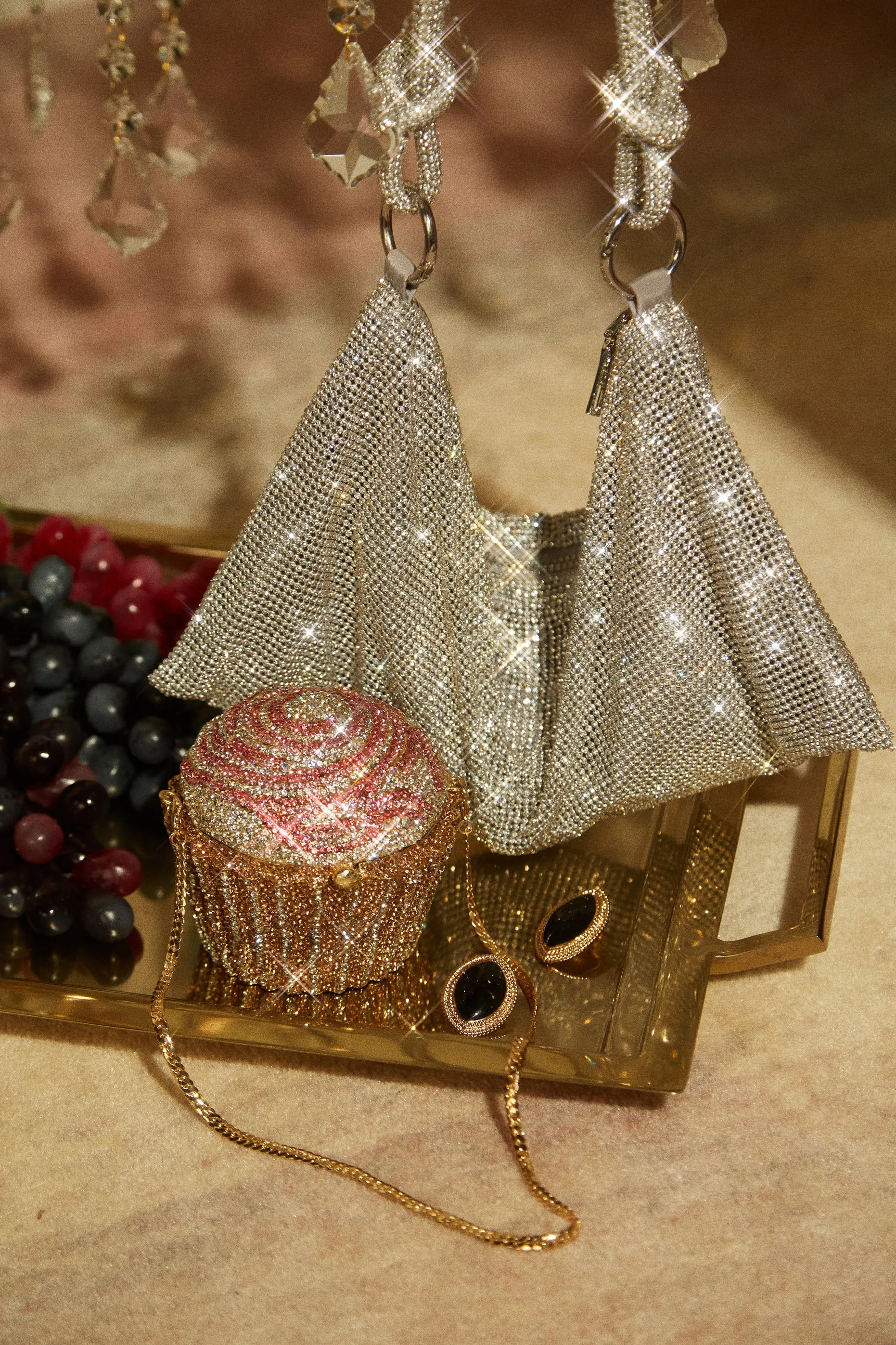Birthday Wish Embellished Cupcake Handbag - Multi