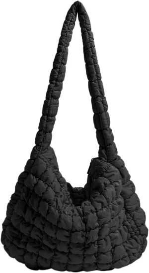 Bubble Quilted Hobo Women Handbag Cloud Tote Shoulder Bag Casual Crossbody Bag Gift for Women