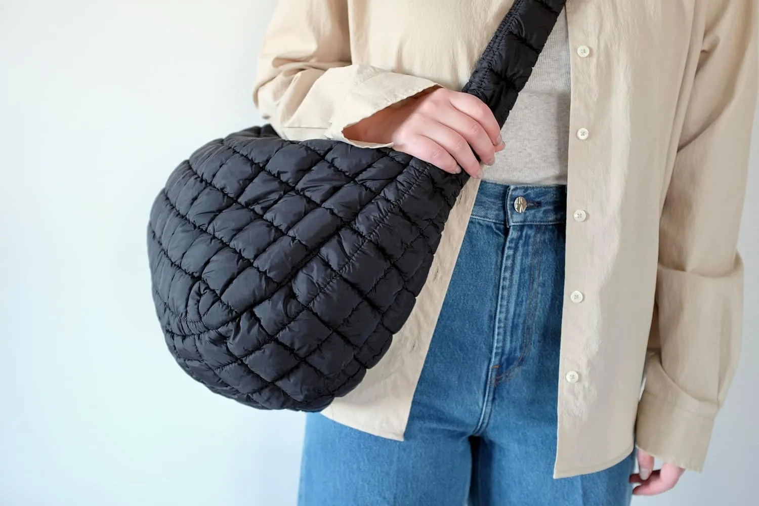 Bubble Quilted Hobo Women Handbag Cloud Tote Shoulder Bag Casual Crossbody Bag Gift for Women