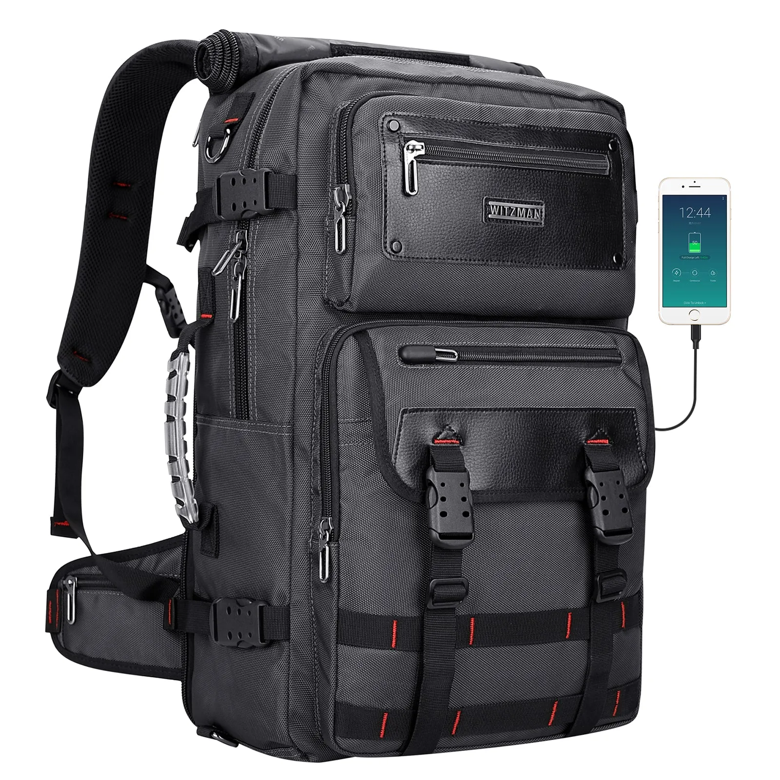 Carry On Travel Backpack for Men Nylon Bag