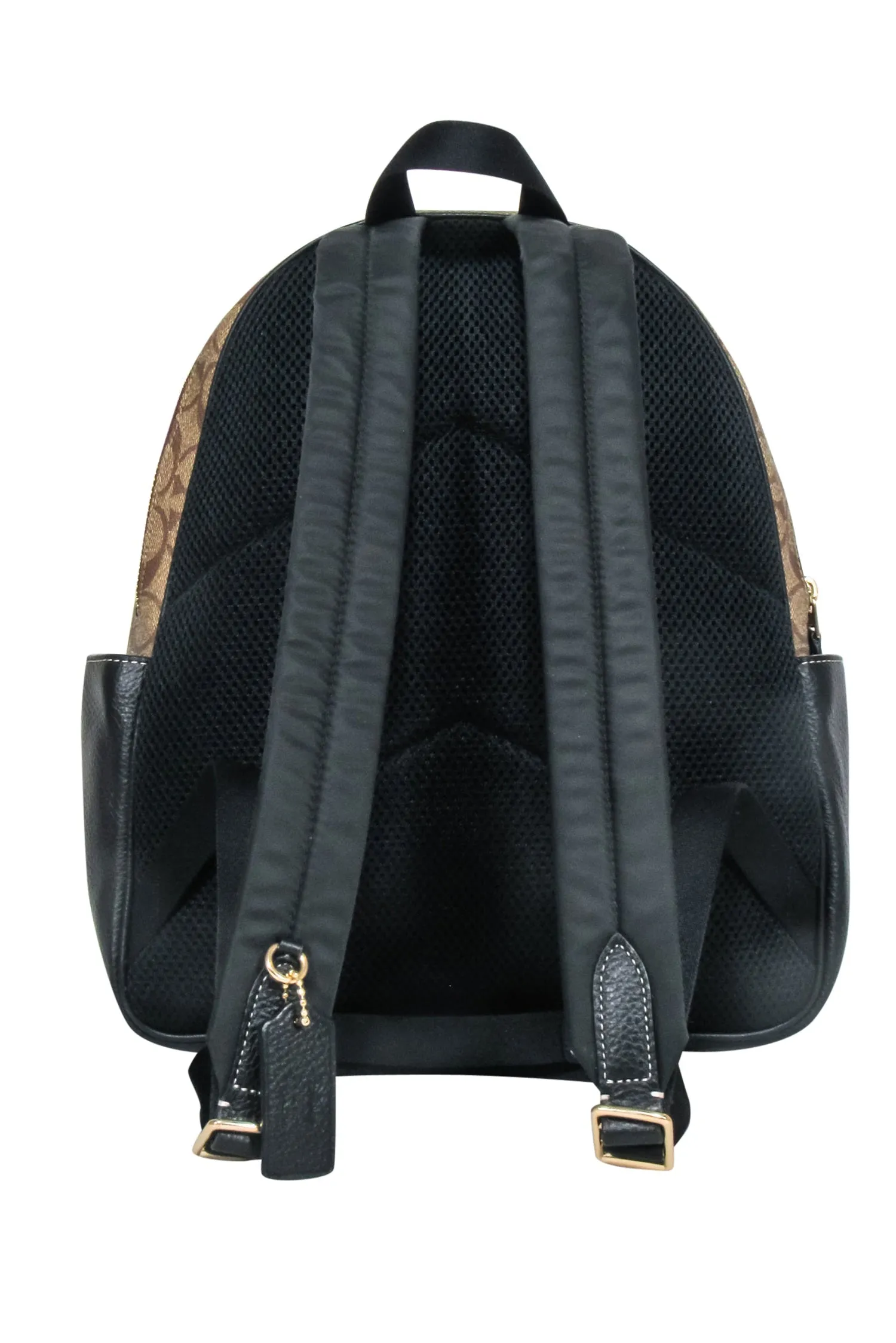 Coach - Tan Monogram Coated Canvas Backpack w/ Disney's Villain Court Patches