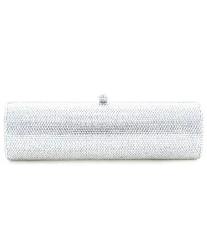 Crystal Embellished Cylinder Evening Clutch