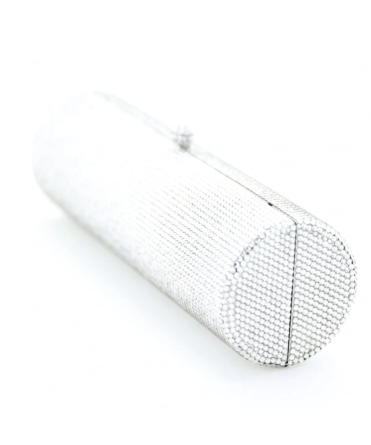 Crystal Embellished Cylinder Evening Clutch