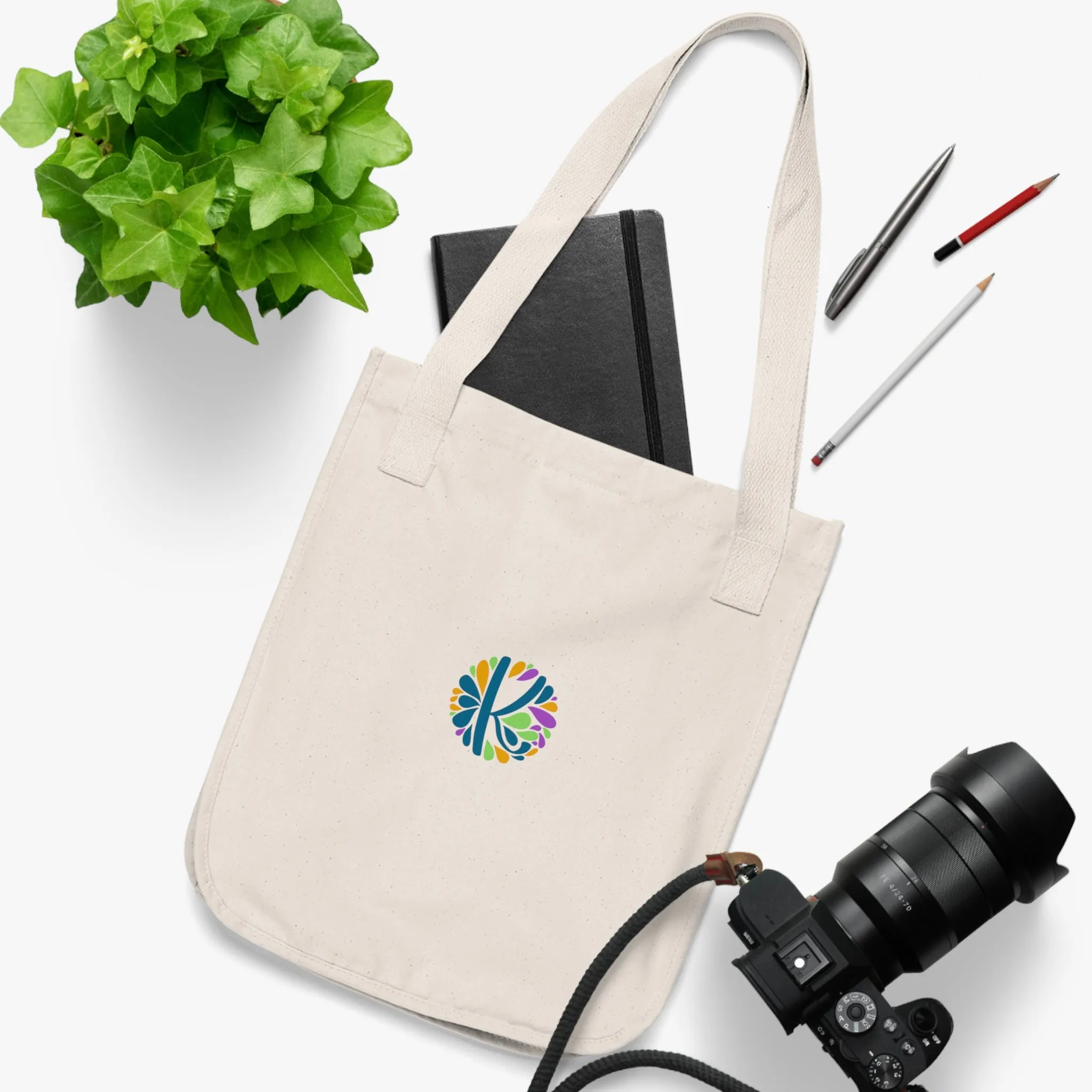 Eco-Chic Carryall: Kay Chimba Organic Canvas Tote Bag
