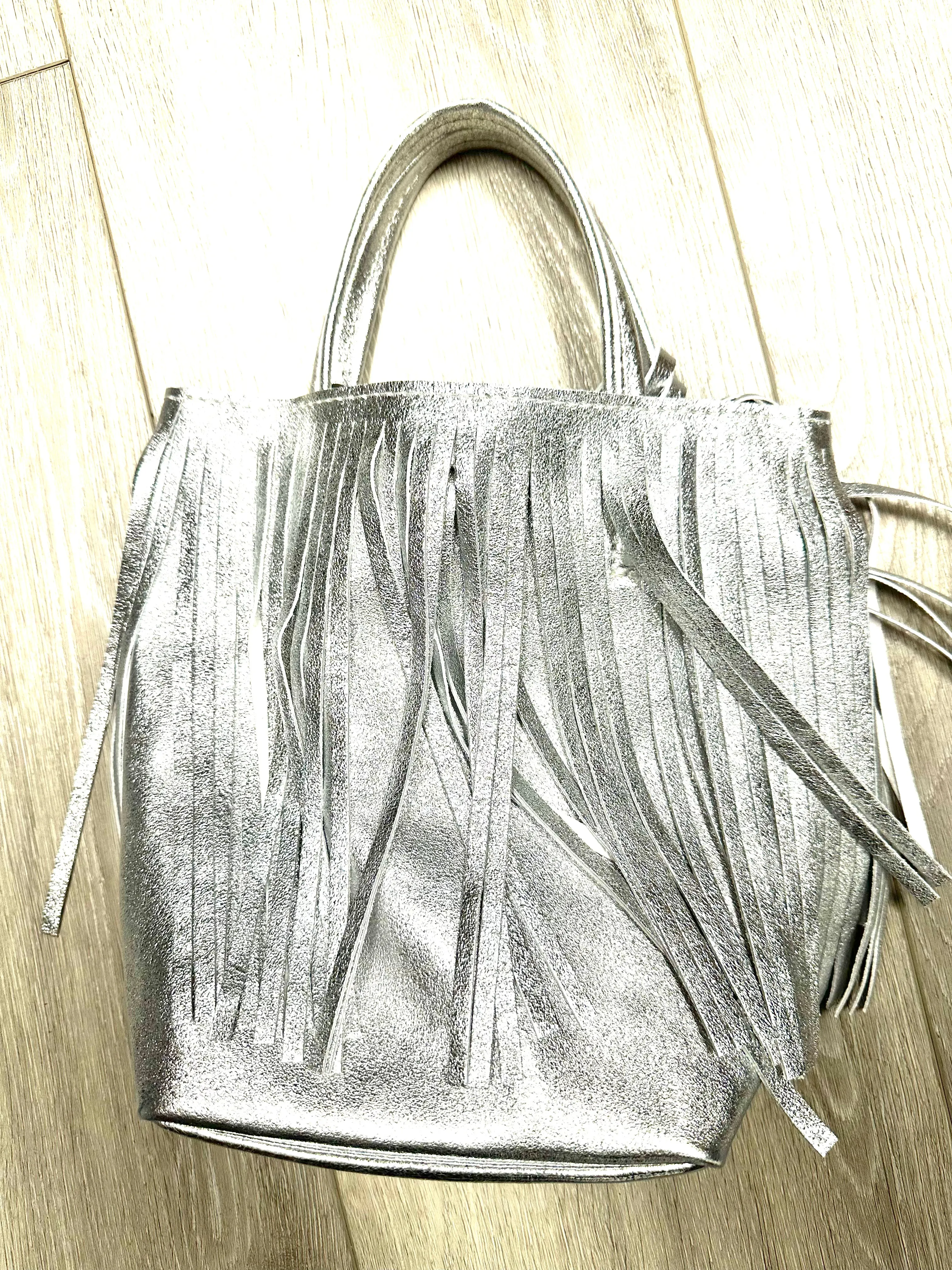 Fringed Crossbody Handbag