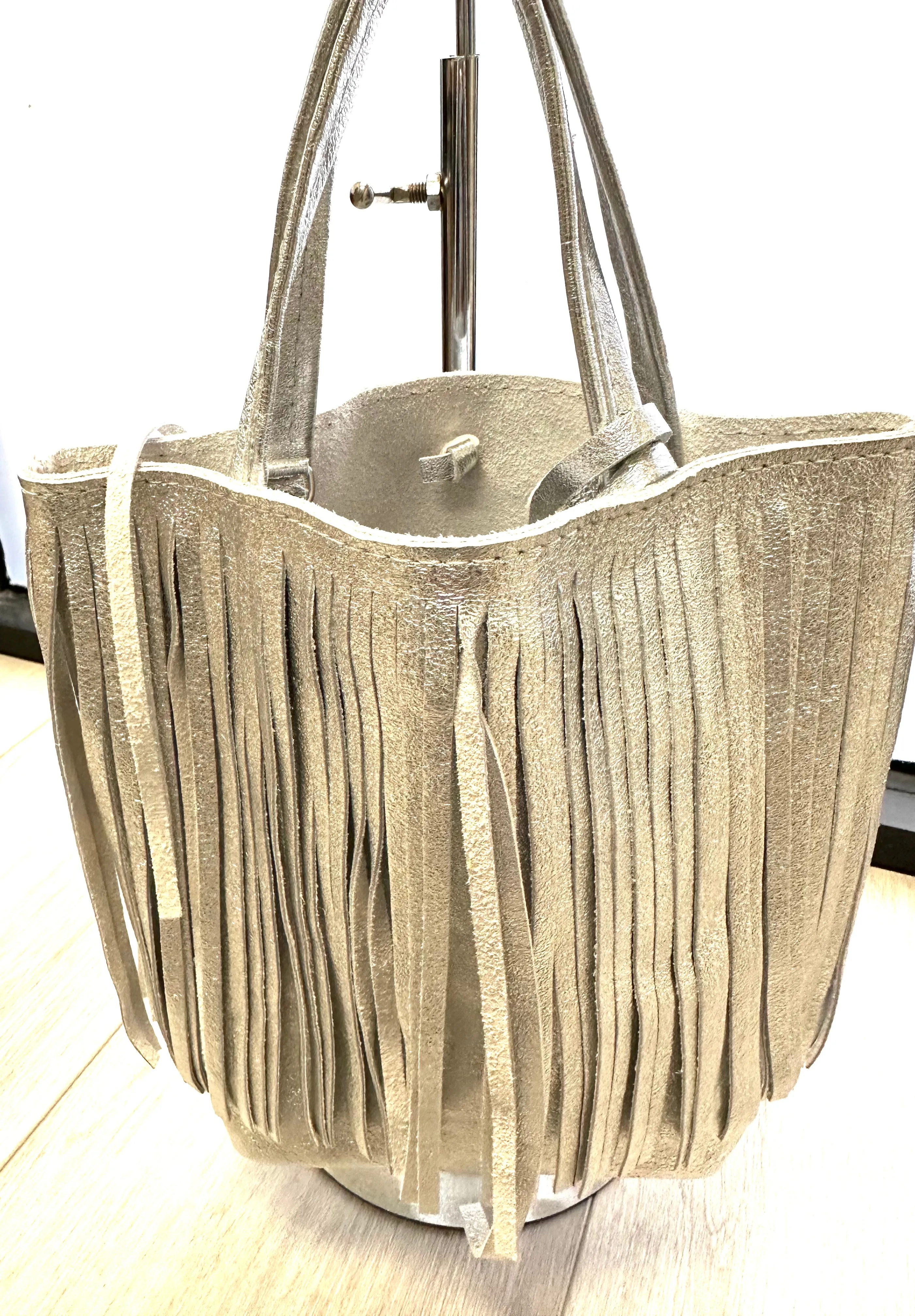 Fringed Crossbody Handbag