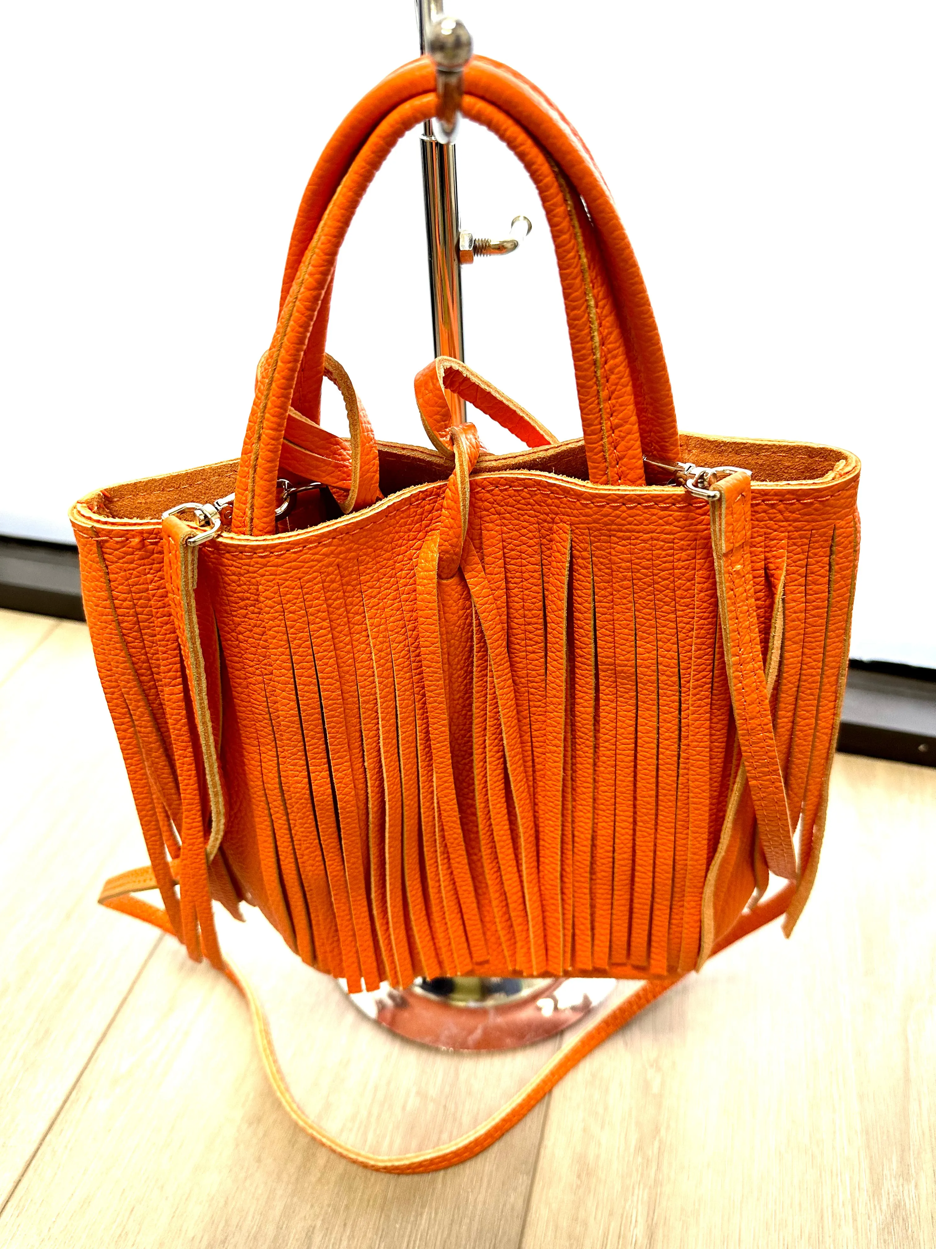 Fringed Crossbody Handbag