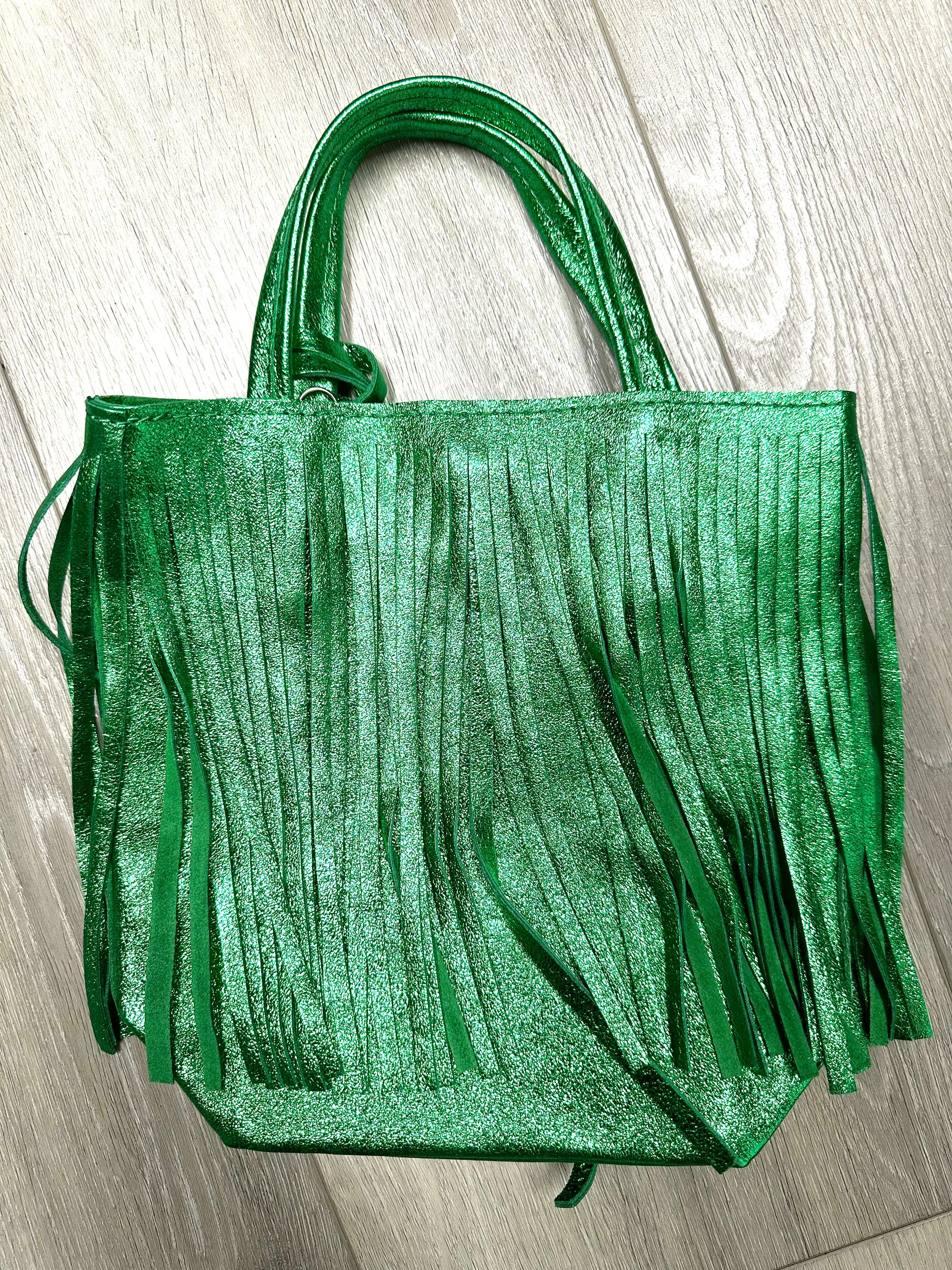 Fringed Crossbody Handbag