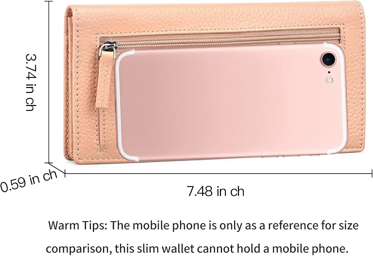 GOIACII Wallets for Women RFID Blocking Ultra Slim Real Leather Credit Card Holder Clutch