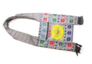 Mandala Embroidered Cotton Side Carry Tote Bag