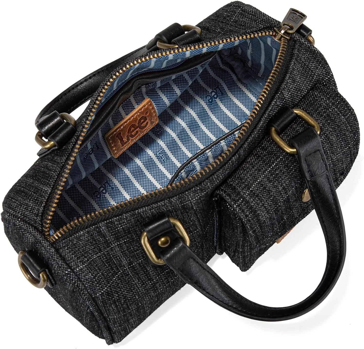 Montana West x Lee Top Handle Satchel Bags for Women Denim Designer Purses and Handbags Fashion Crossbody Bag