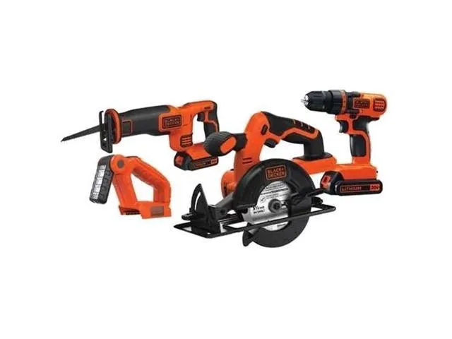Open Box -  BLACK DECKER  BD4KITCDCRL 20-Volt MAX Lithium-Ion Cordless Combo Kit (4-Tool)