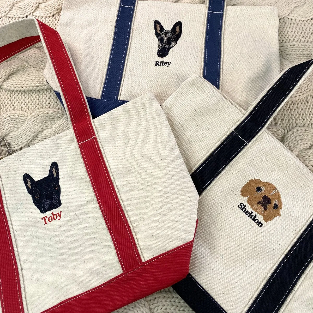 Pet Parent Combo: Embroidered Hat & Tote Bag for Dog Enthusiasts