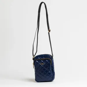 The Micromanager Crossbody Bag - Quilted Navy